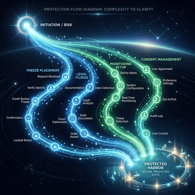 Your vault connects via secure APIs to SSA, IRS, credit bureaus, and banks, creating a unified view where every use of y - Image 2