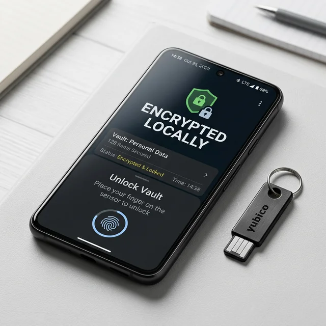 Your identity vault uses AES-256 client-side encryption with keys only you hold